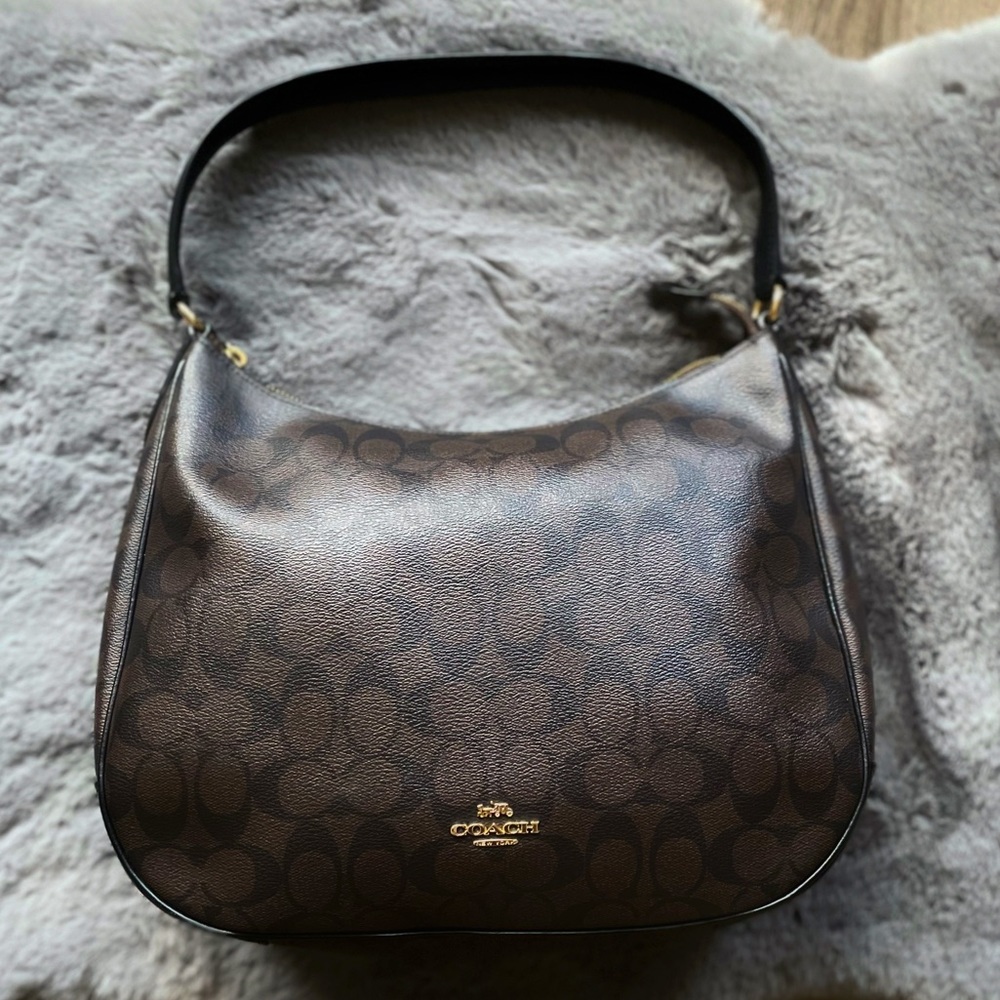 Coach Logo Leather Handbag